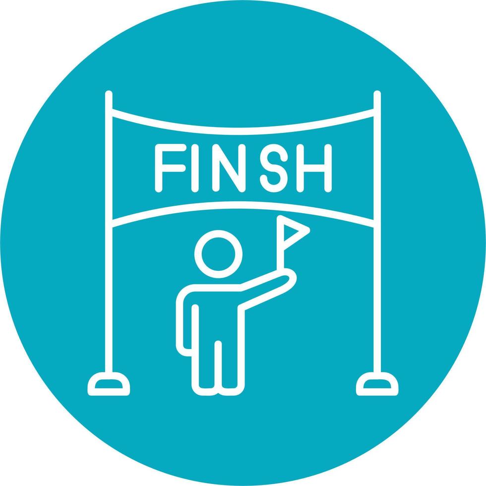 Finish Line Vector Icon