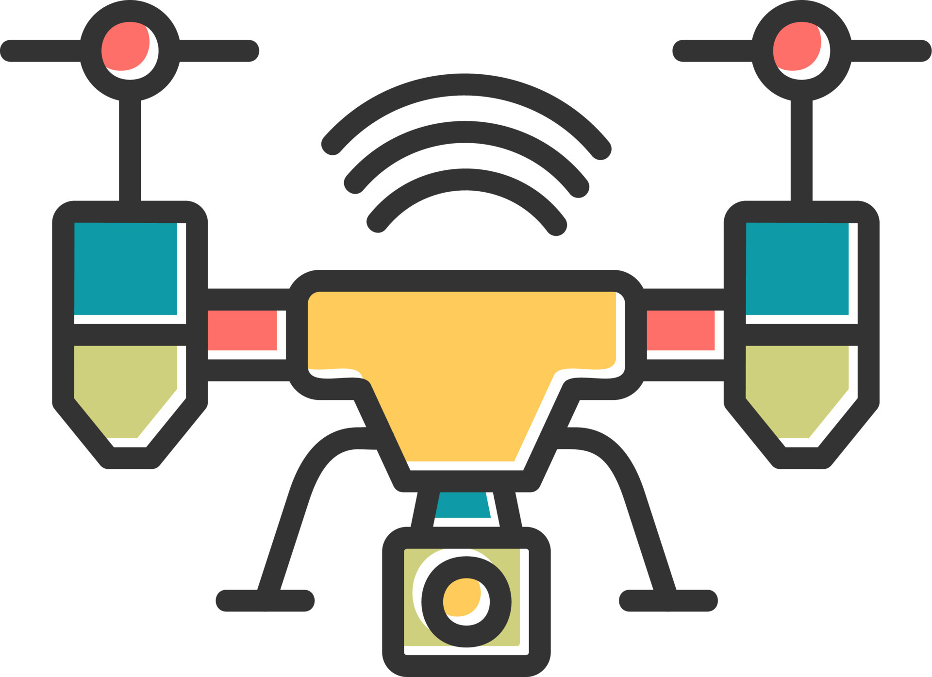 Drone Vector Icon 20892798 Vector Art at Vecteezy