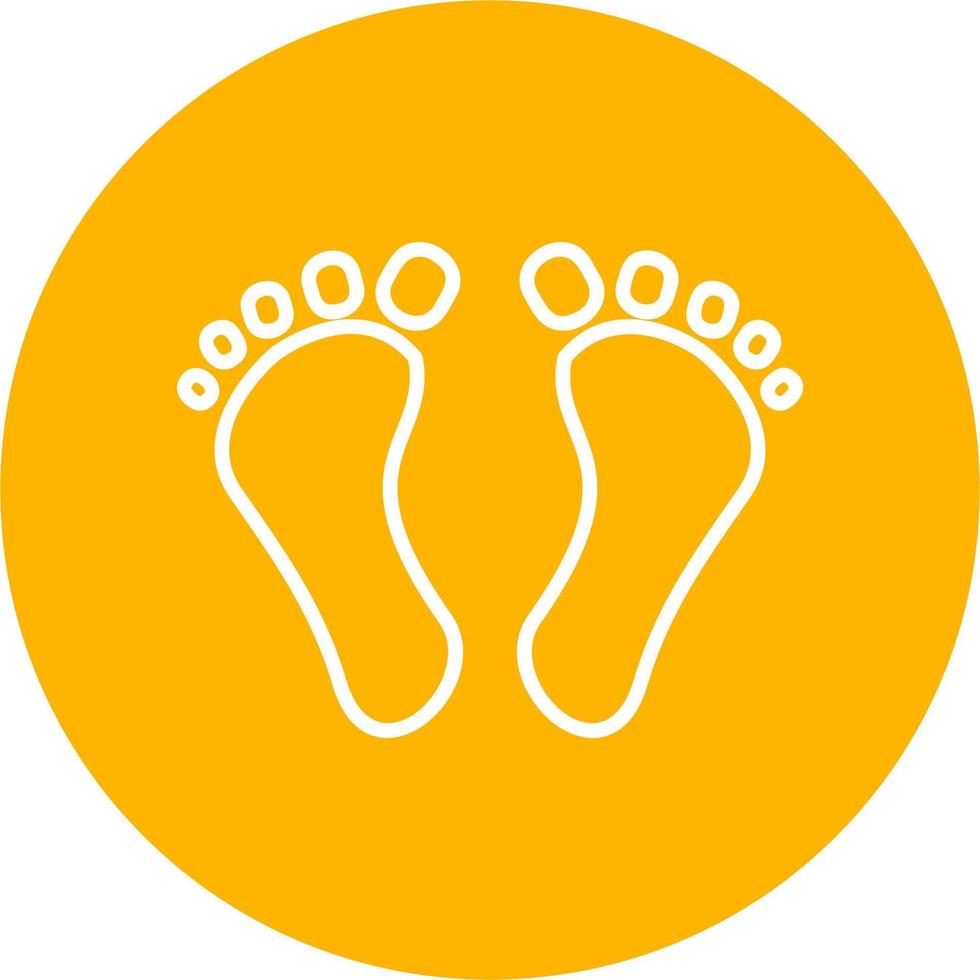 Digital Footprint Vector Icon