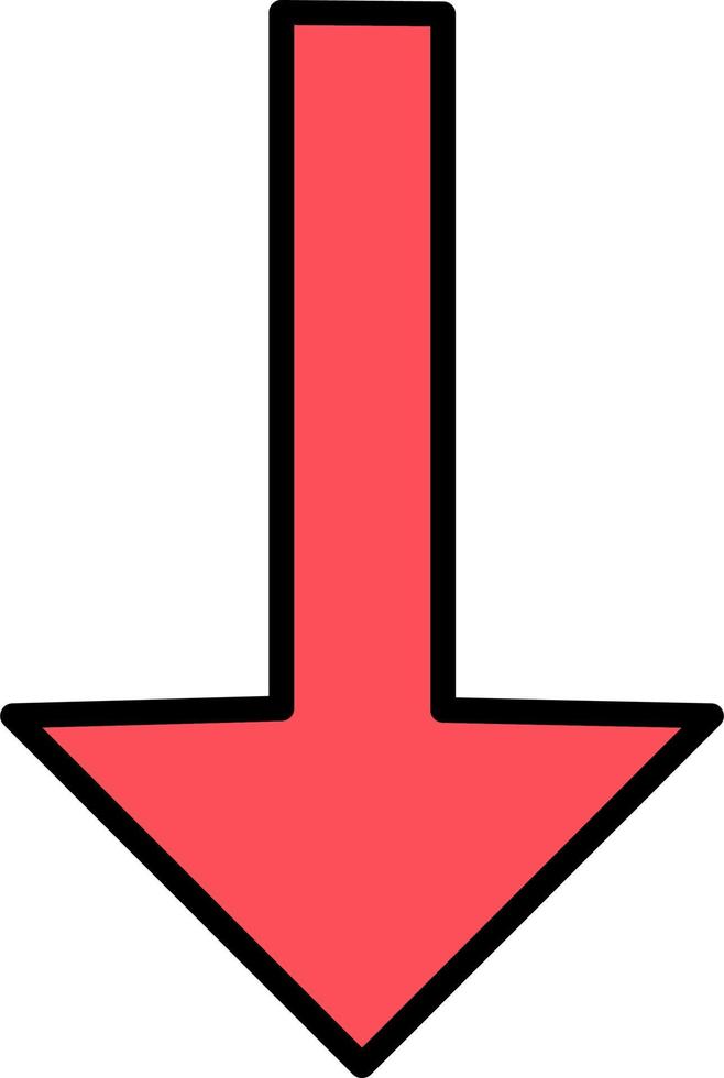 Down Arrow Vector Icon