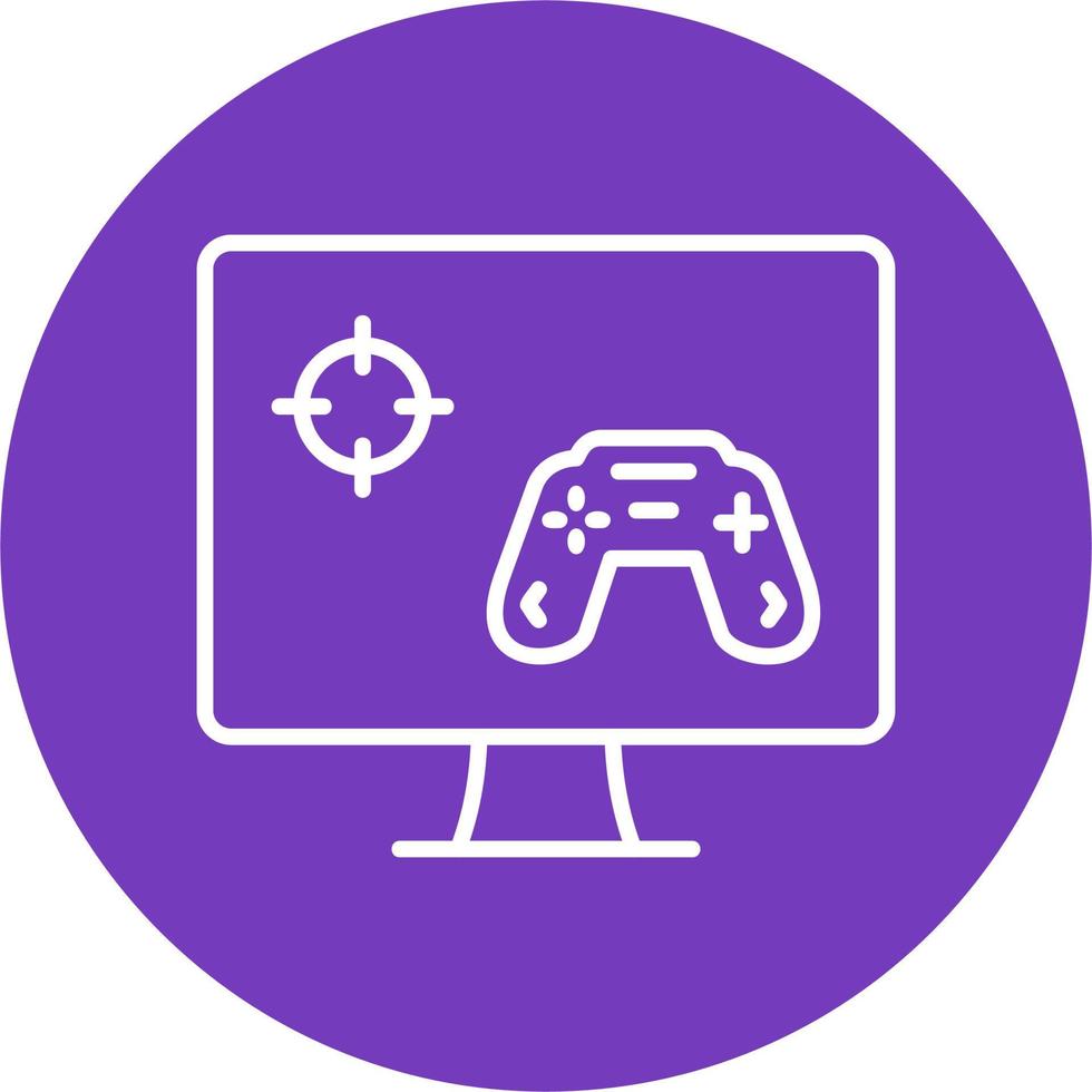 Play Game On Pc Vector Icon
