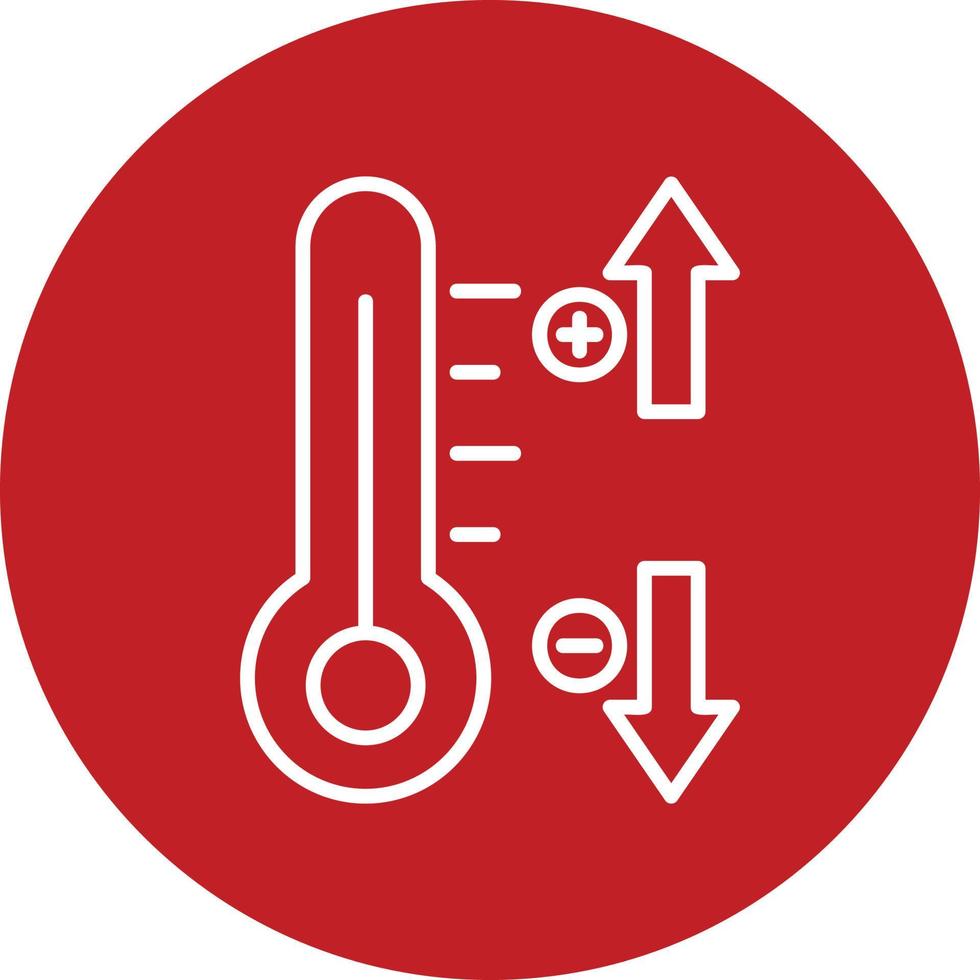 icono de vector de control de temperatura