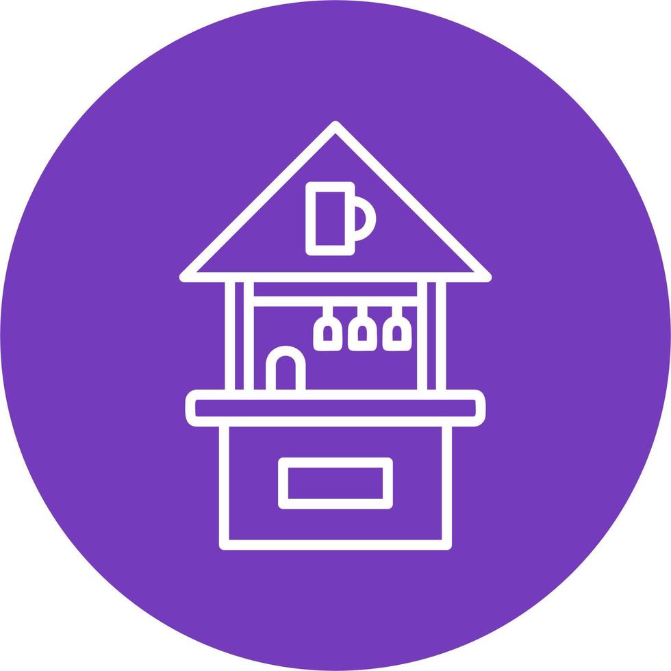 Beach Hut Vector Icon