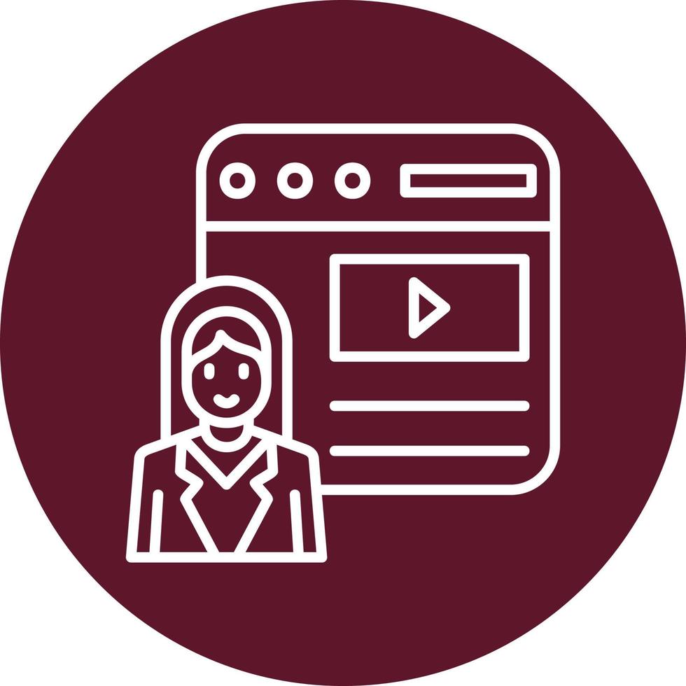 Blogger Vector Icon