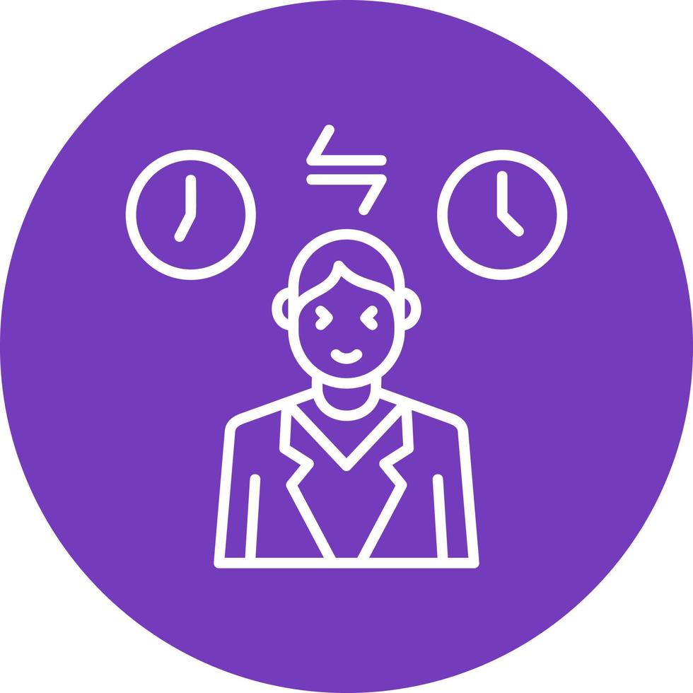 Jet Lag Vector Icon