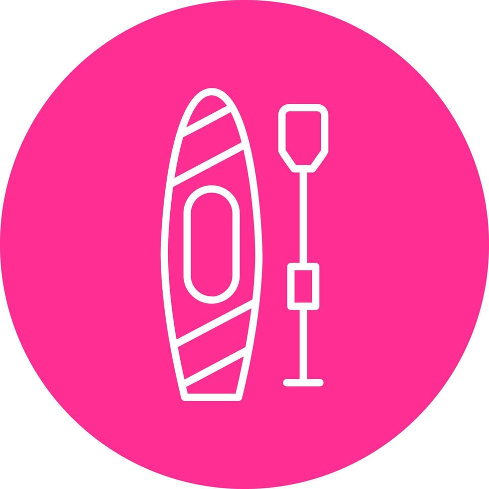 Paddle Board Vector Icon