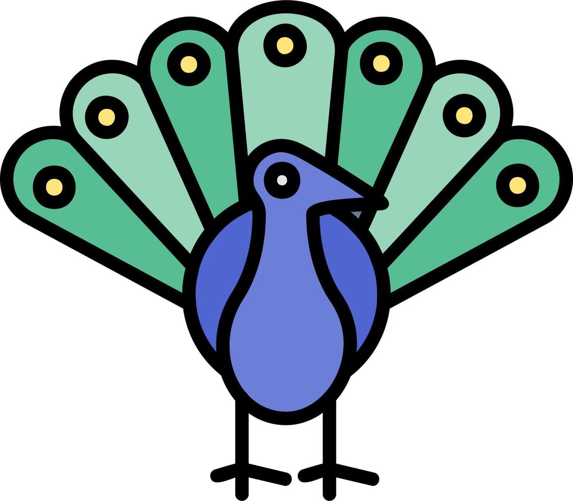 Peacock Vector Icon