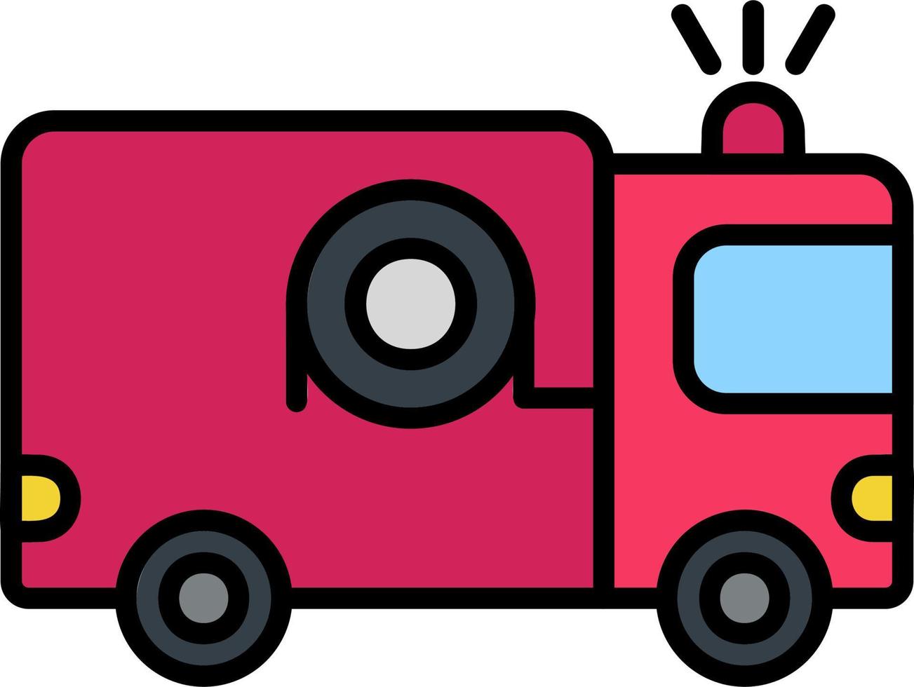 Fire Truck Vector Icon