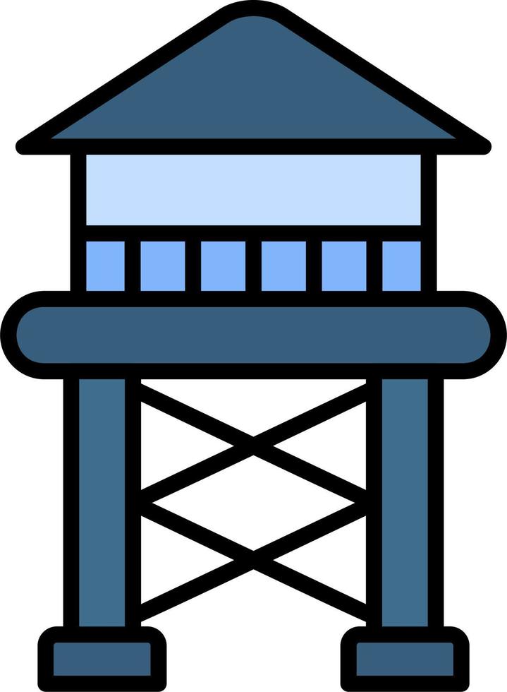 Water Tower Vector Icon