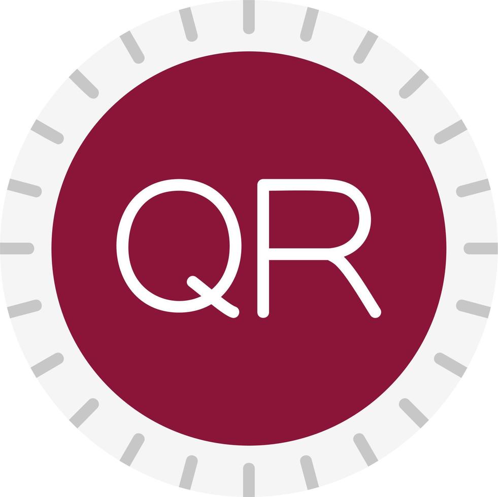 Katar marcar código vector icono