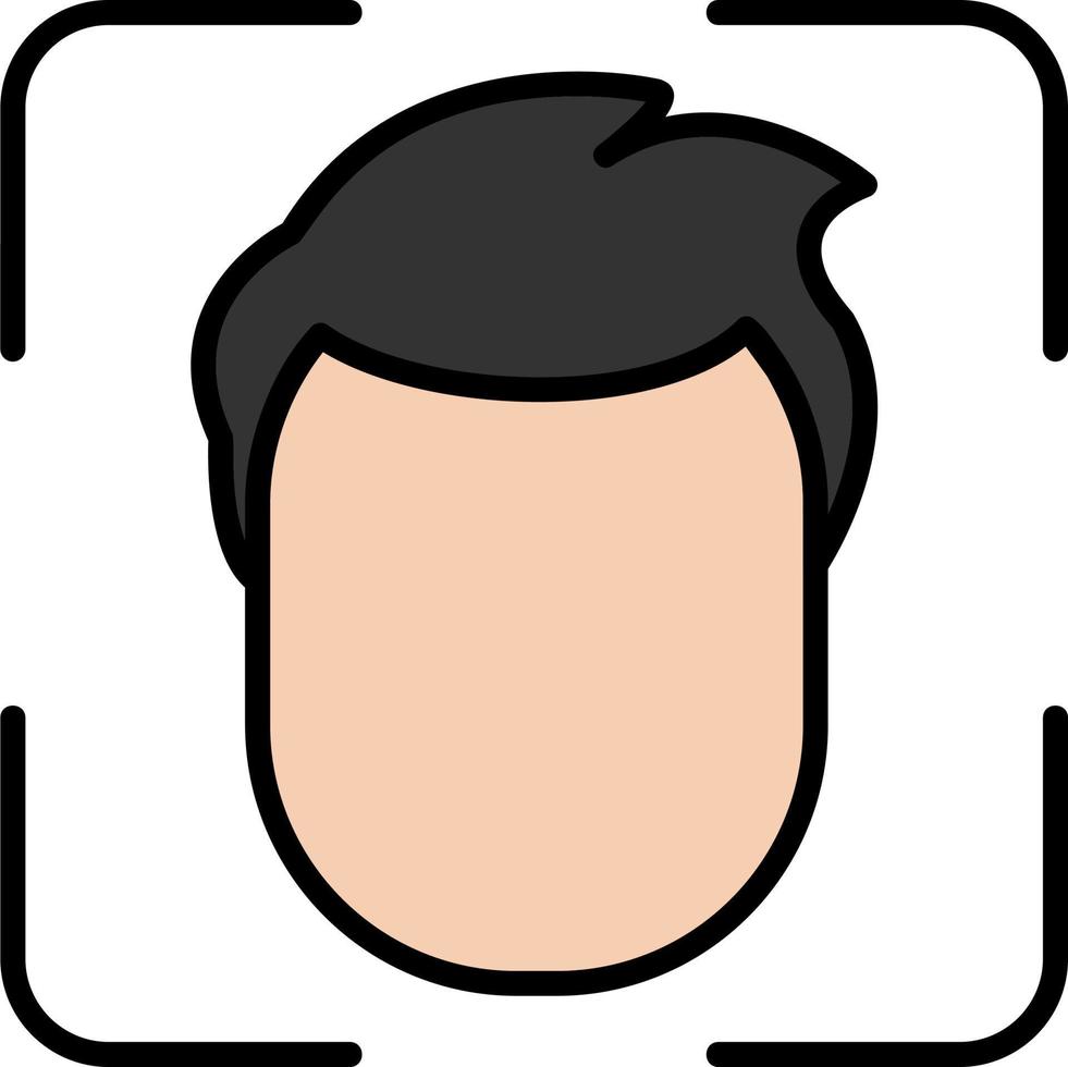 Face Scanner Vector Icon