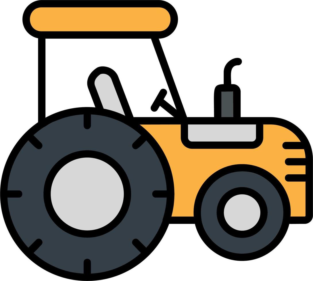 icono de vector de tractor