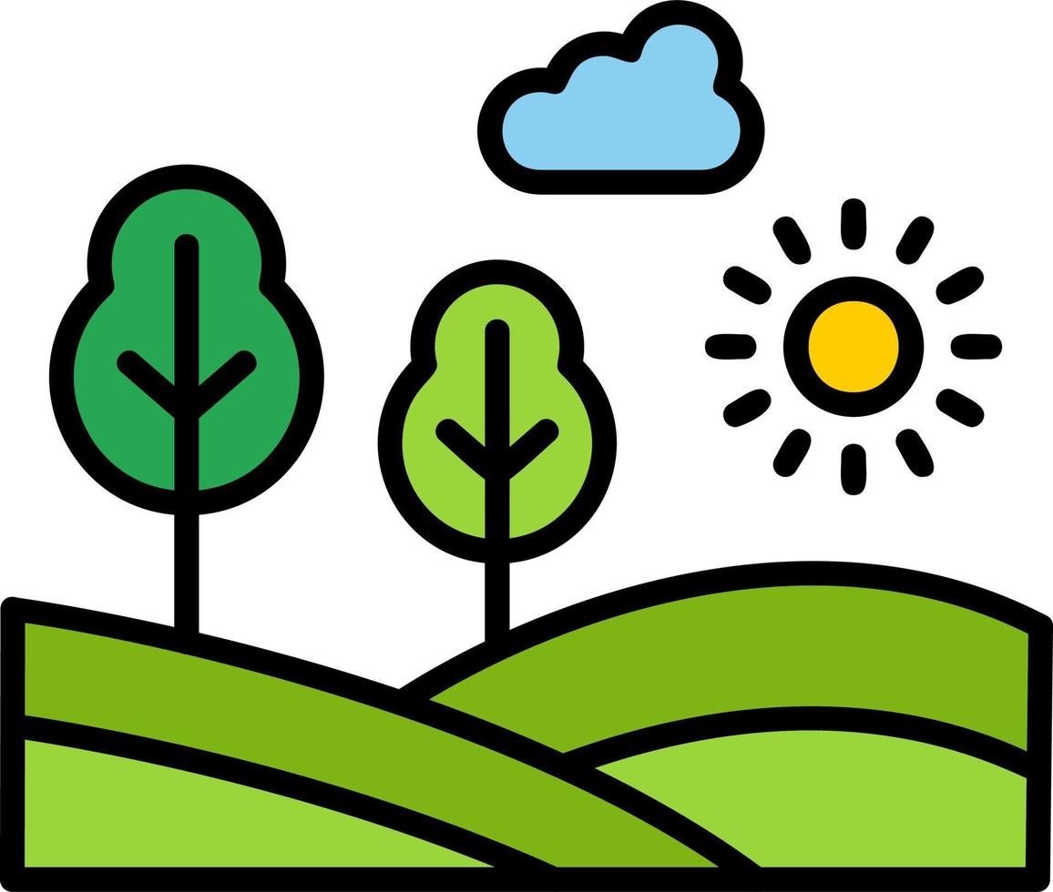 Landscape Vector Icon