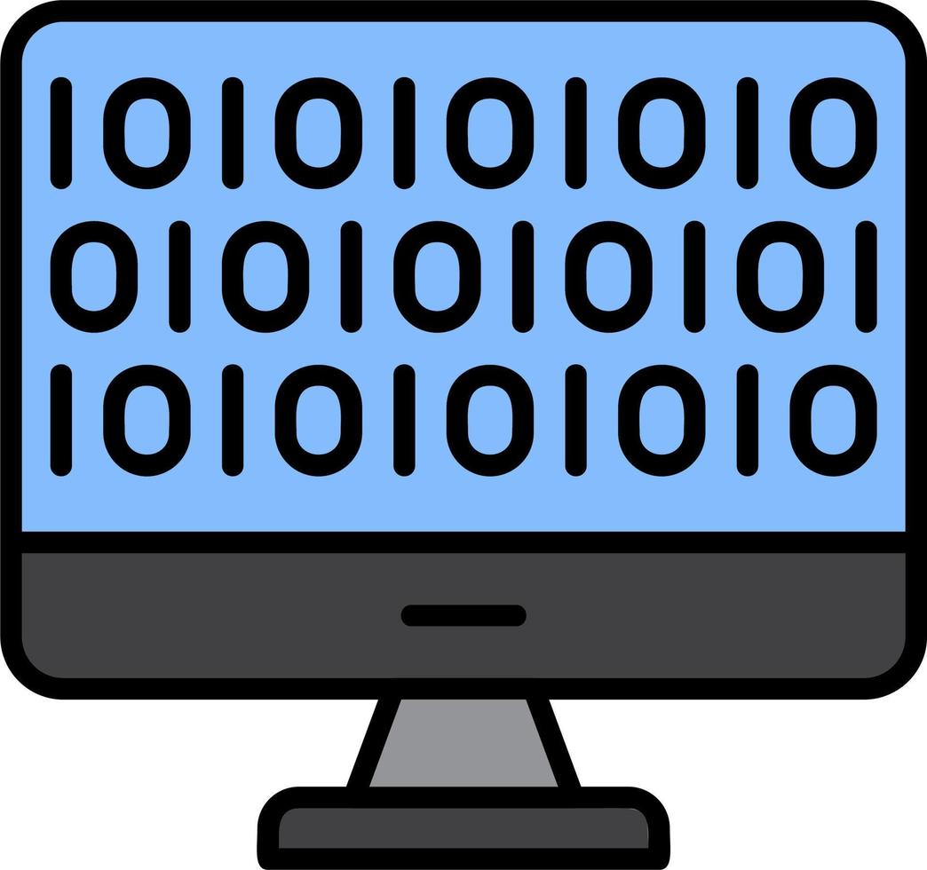 Binary Code Vector Icon