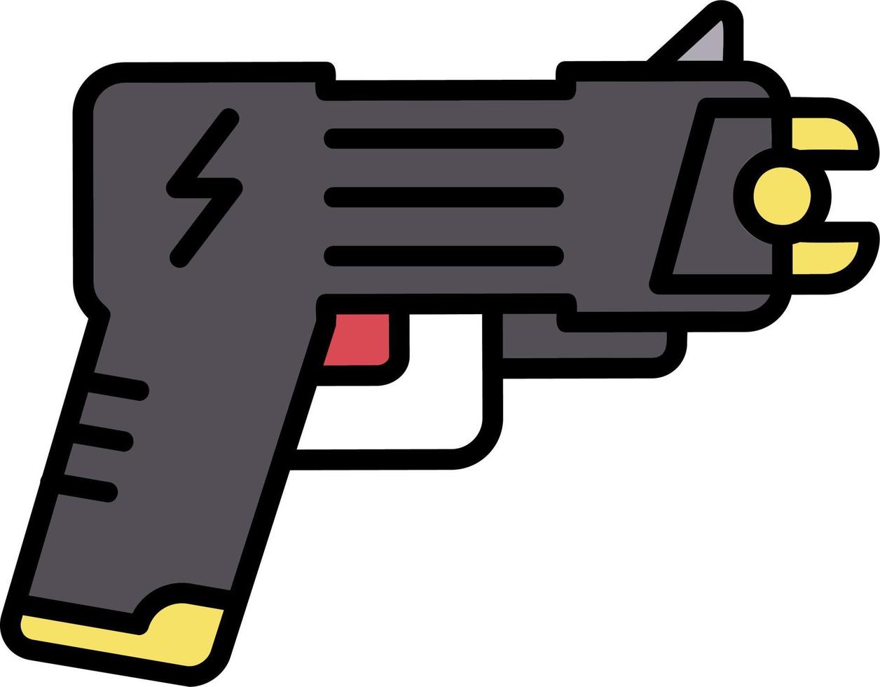 aturdir pistola vector icono