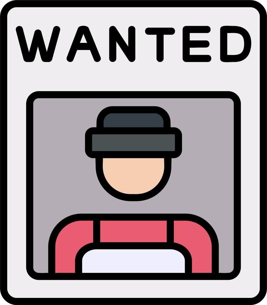 Wanted Vector Icon