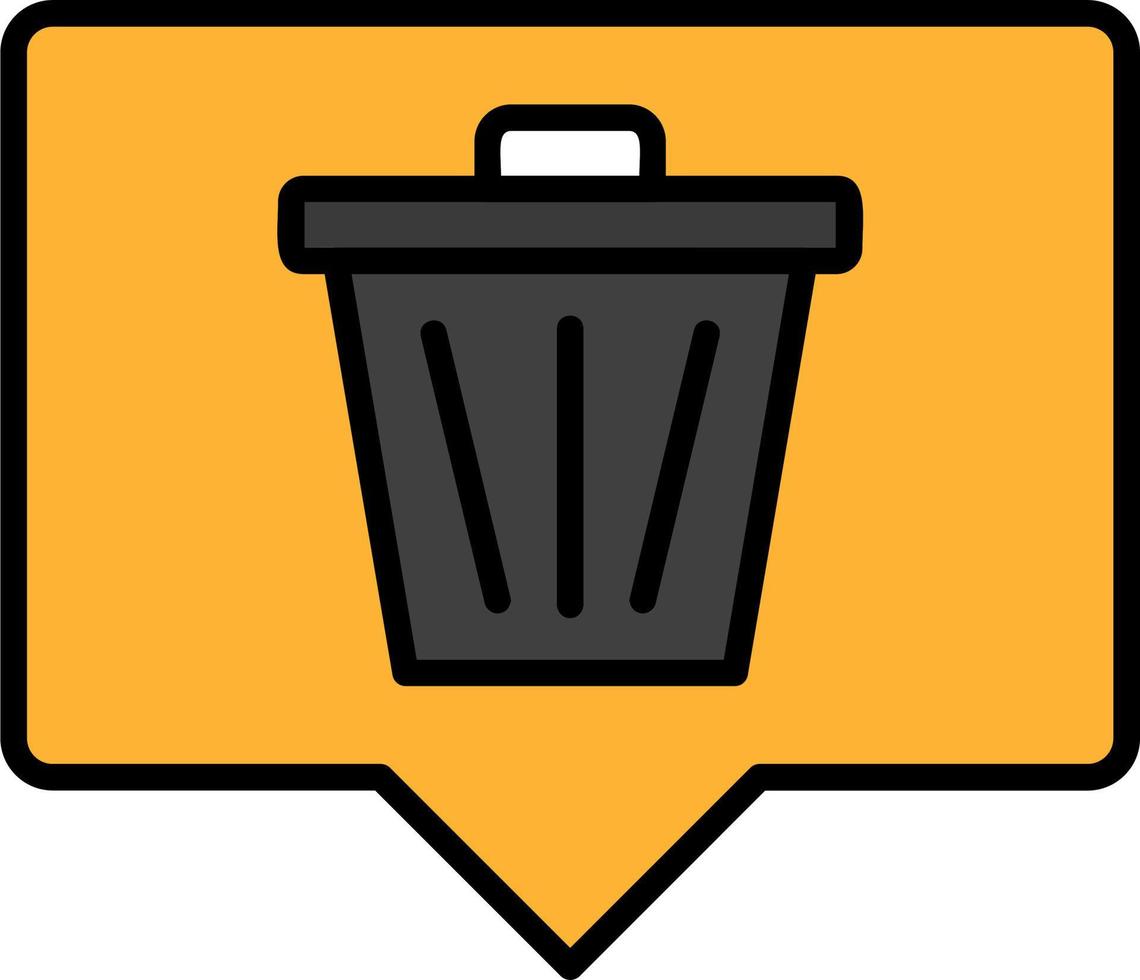 Delete Message Vector Icon