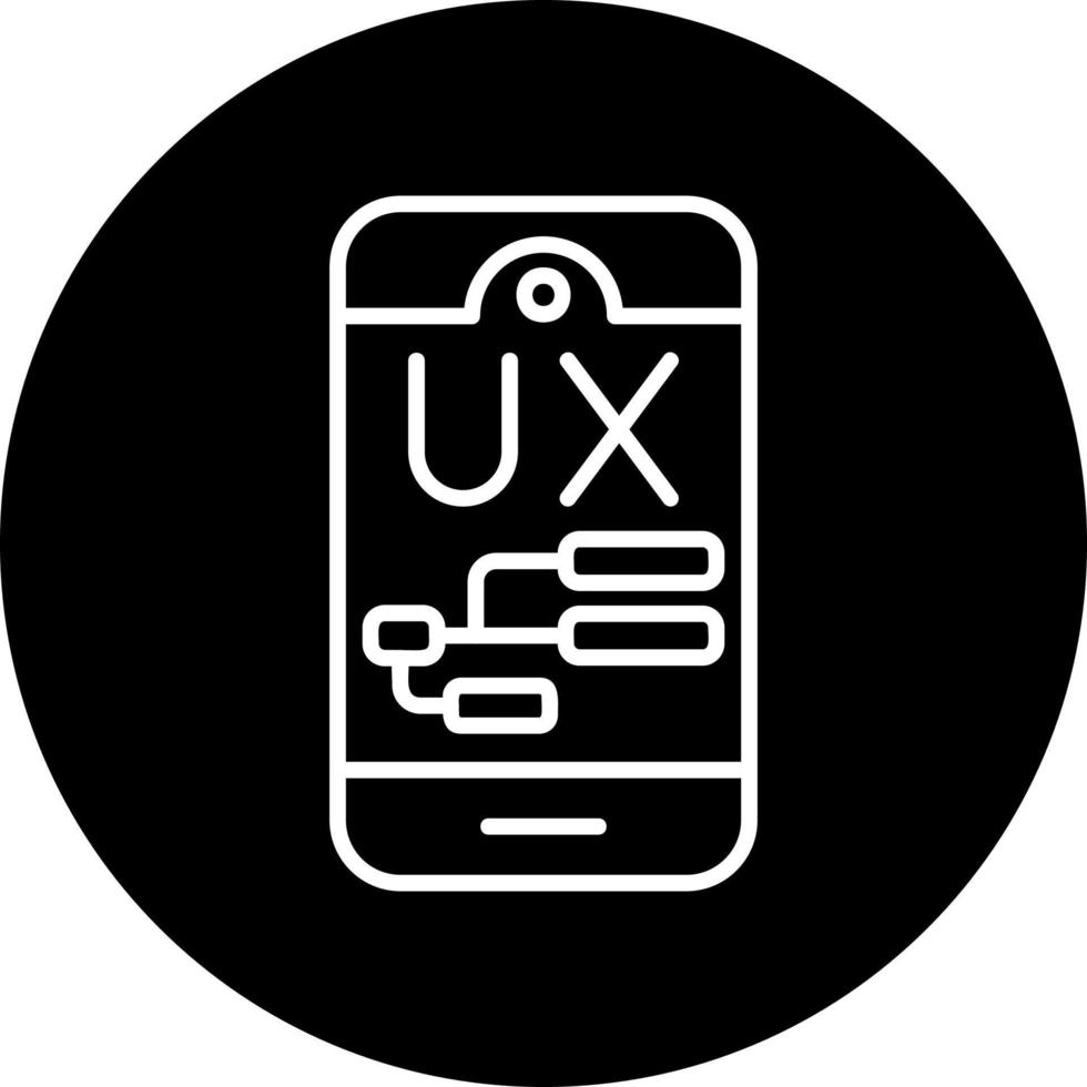 icono de vector de diseño de experiencia de usuario