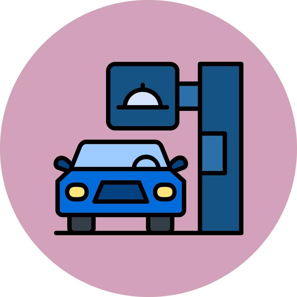 Drive Thru Vector Icon