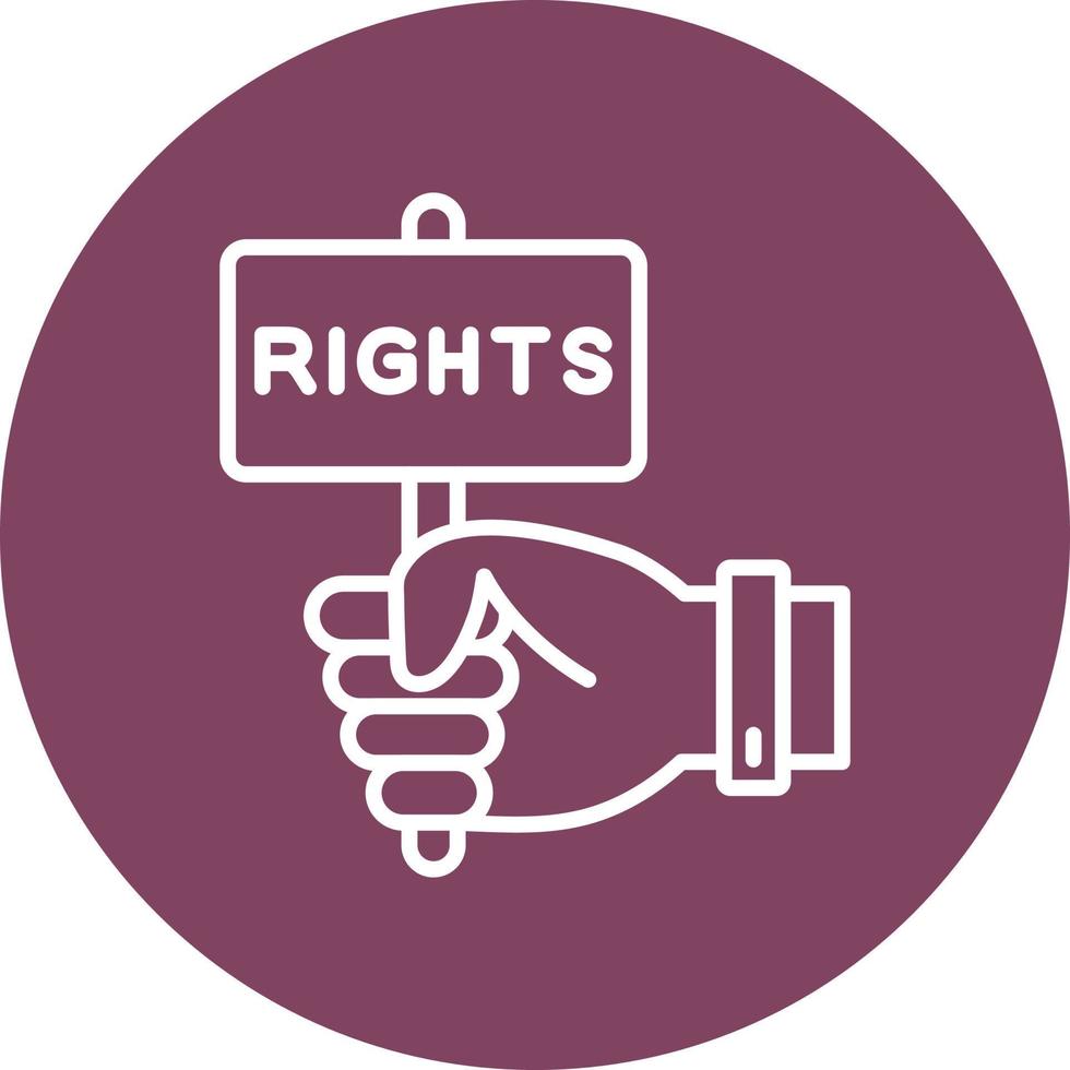 Rights Vector Icon