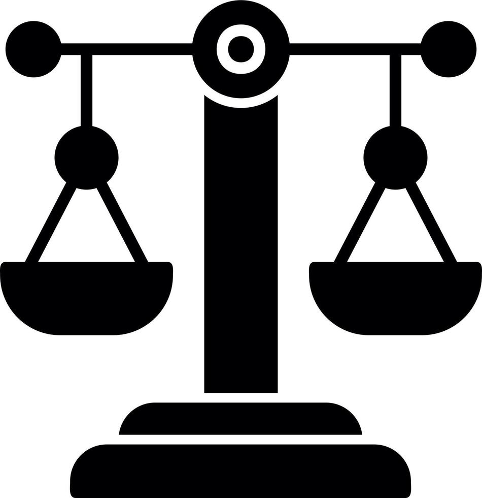 Justice Scale Vector Icon