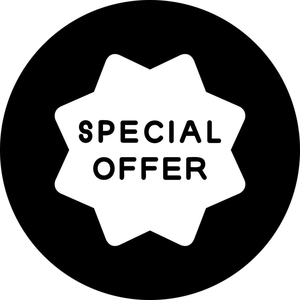 especial oferta vector icono