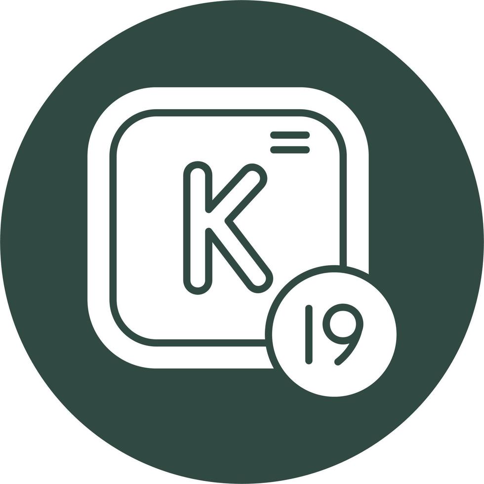 Potassium Vector Icon