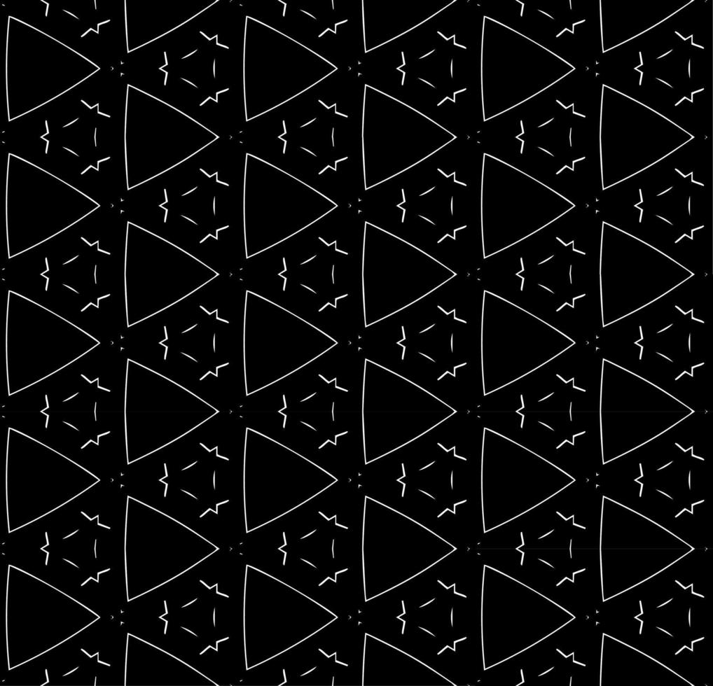 Black and white seamless abstract pattern. Background and backdrop. Grayscale ornamental design. Mosaic ornaments. Vector graphic illustration.