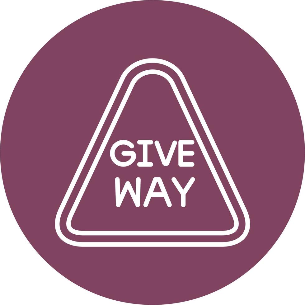 Give Way Or Stop Complete Vector Icon