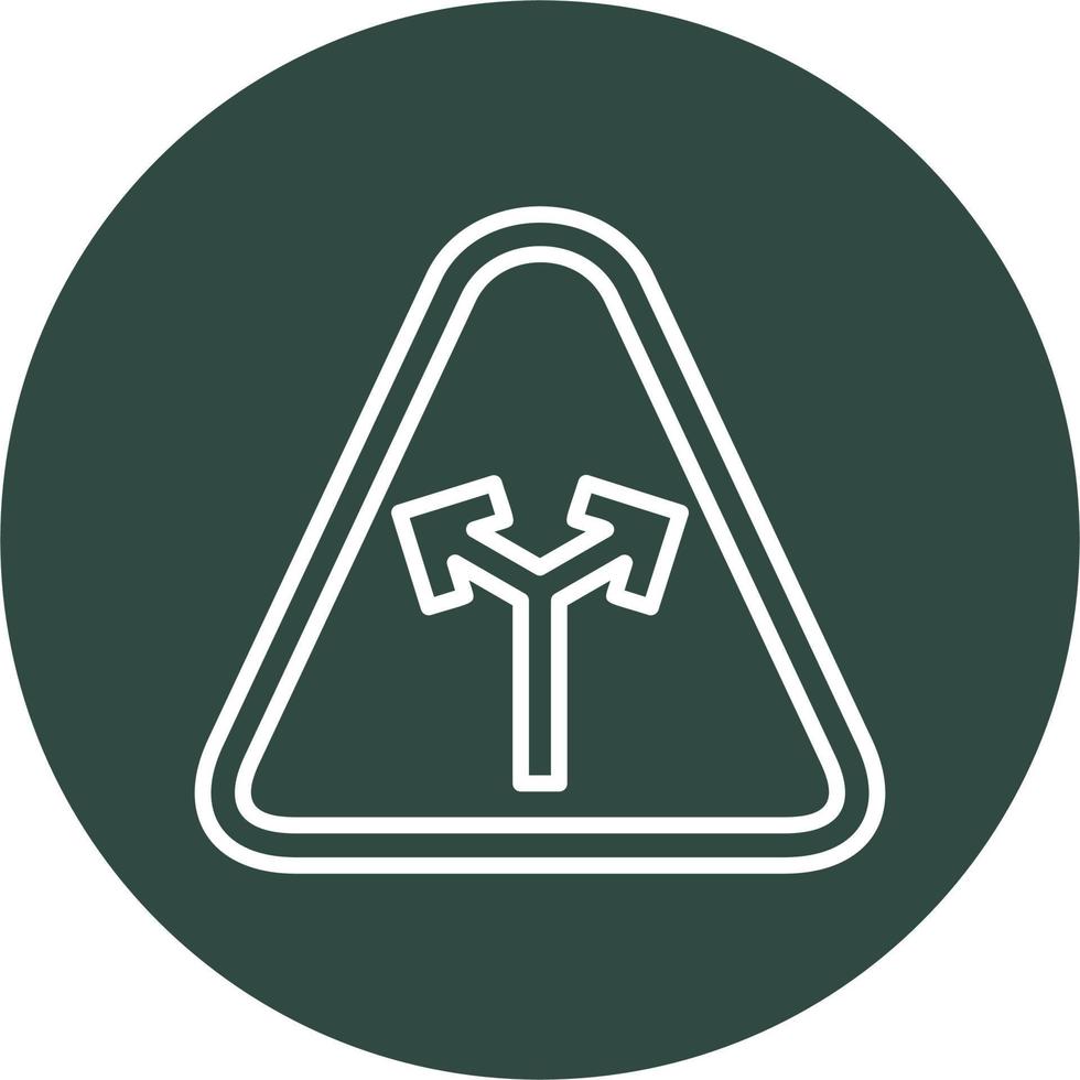 Y Intersection Vector Icon