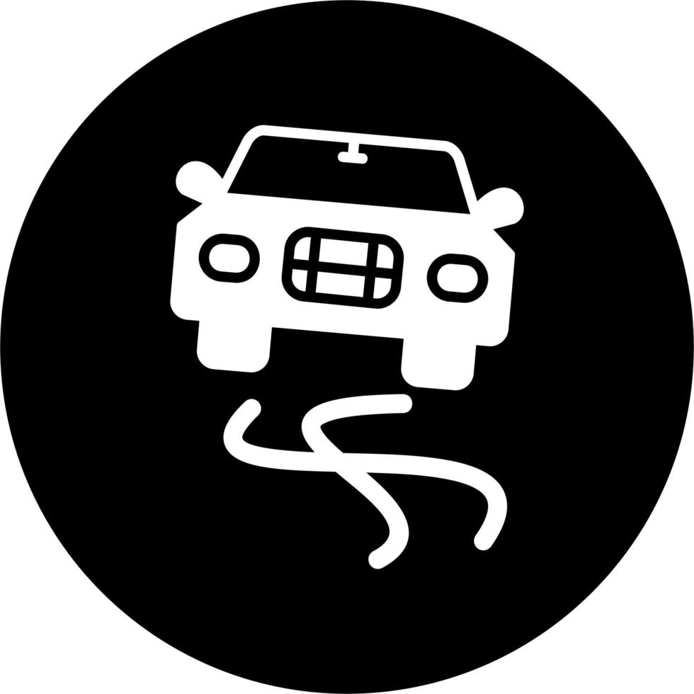 Slippery Road Vector Icon