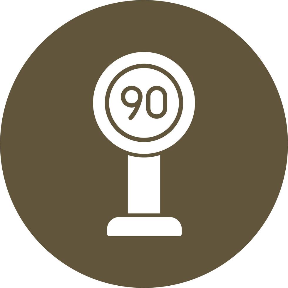 Speed Limit Vector Icon