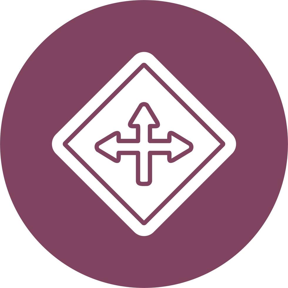 Intersection Vector Icon