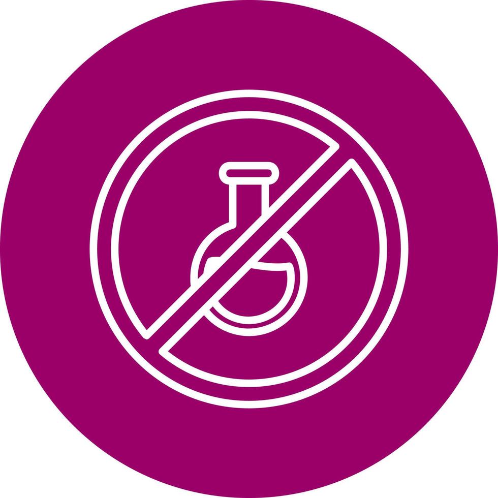 No Chemical Vector Icon