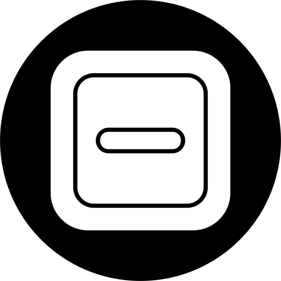 Minus Vector Icon