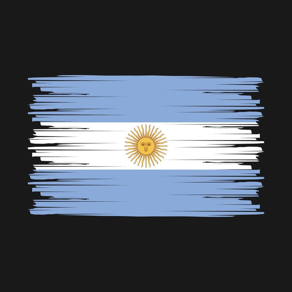 Argentina Flag Brush vector
