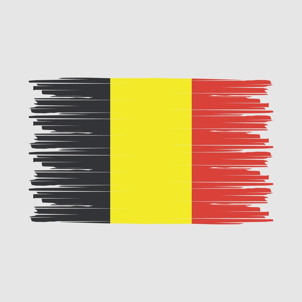 Belgium Flag Brush vector