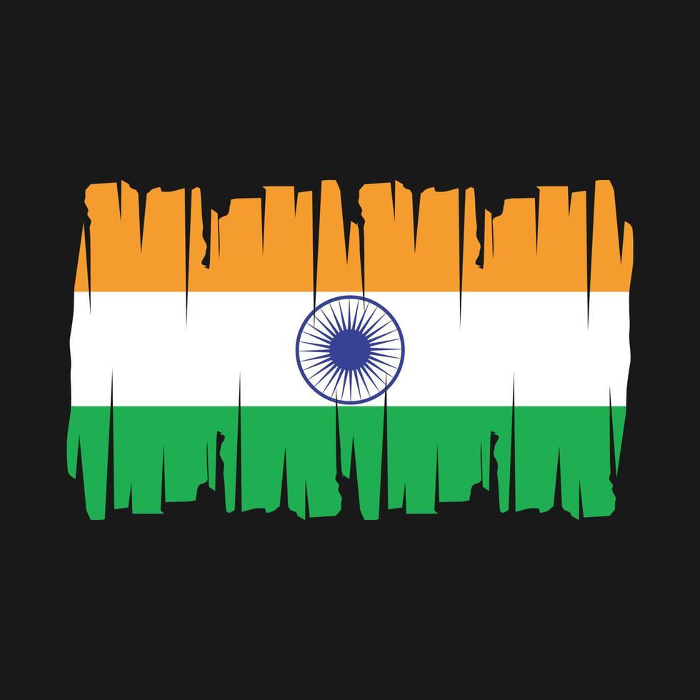 India bandera vector ilustración