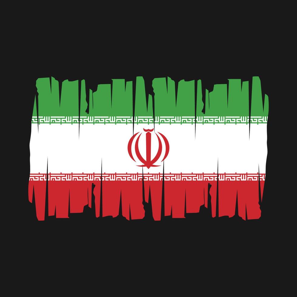 Iran Flag Vector Illustration