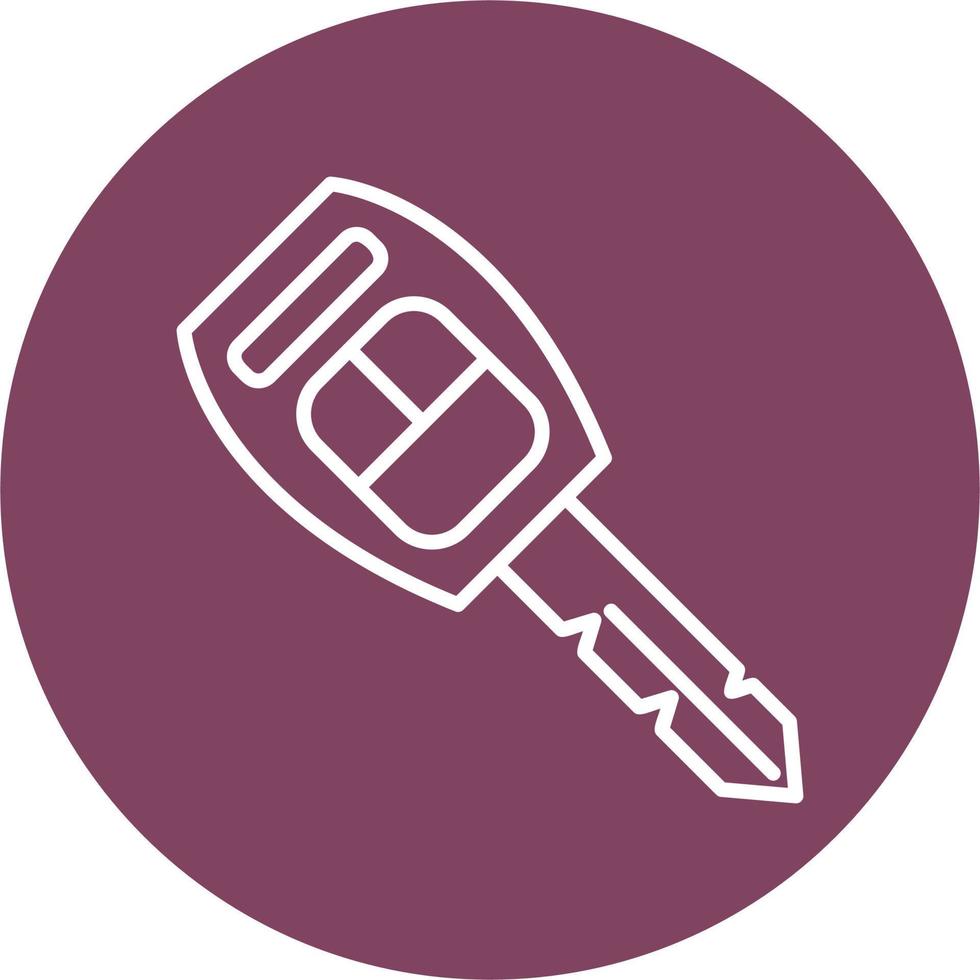 Car Key Vector Icon