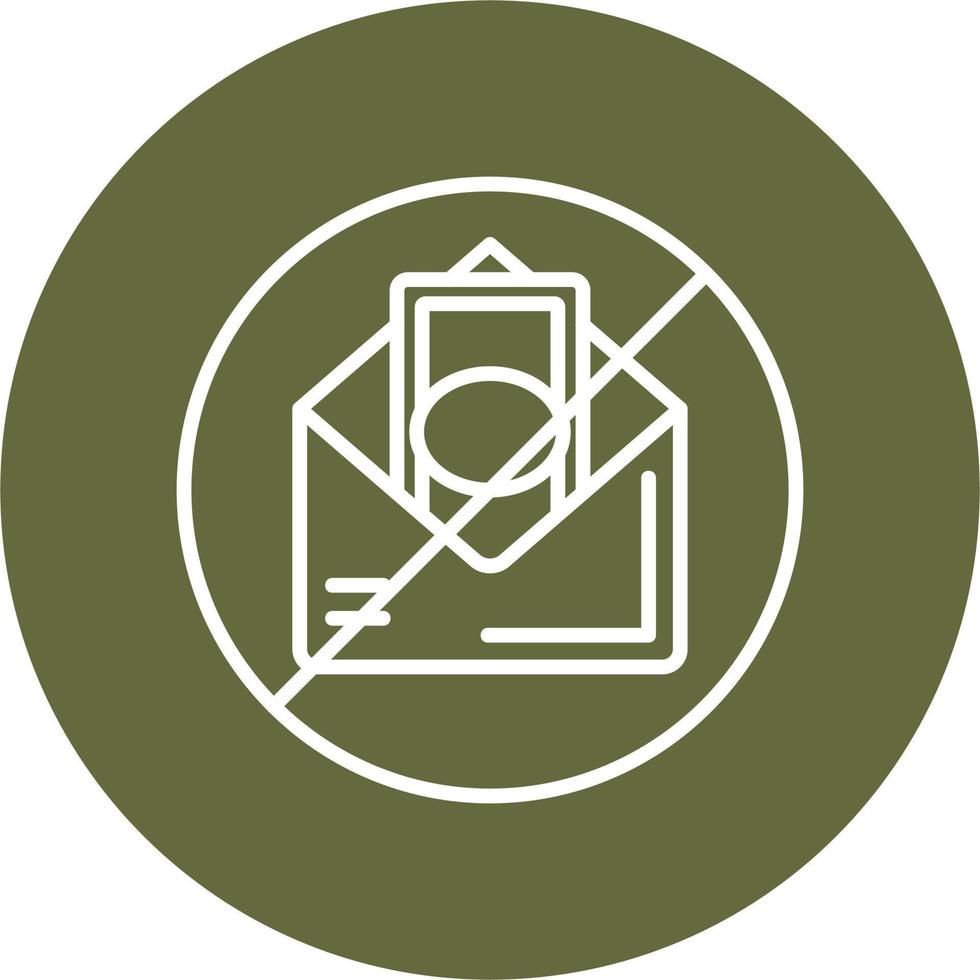 No Envelope Vector Icon