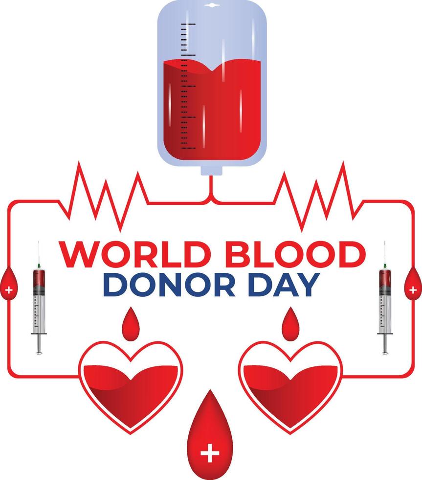 World Blood Donor Day vector
