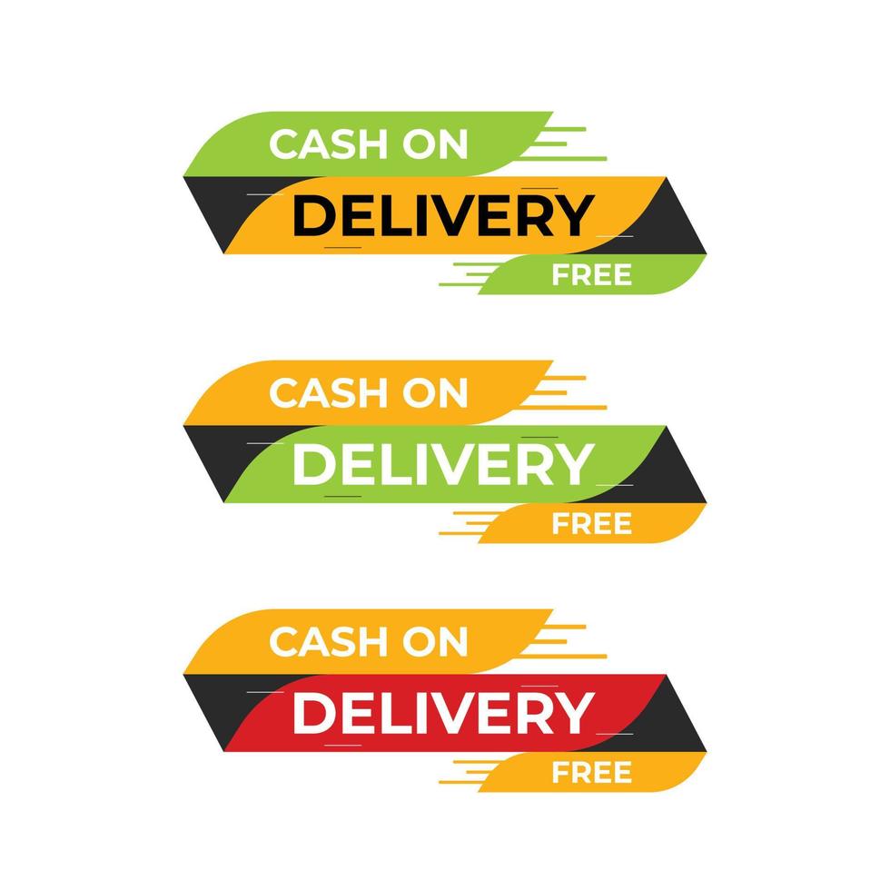 Cash On Delivery Steacker Vector