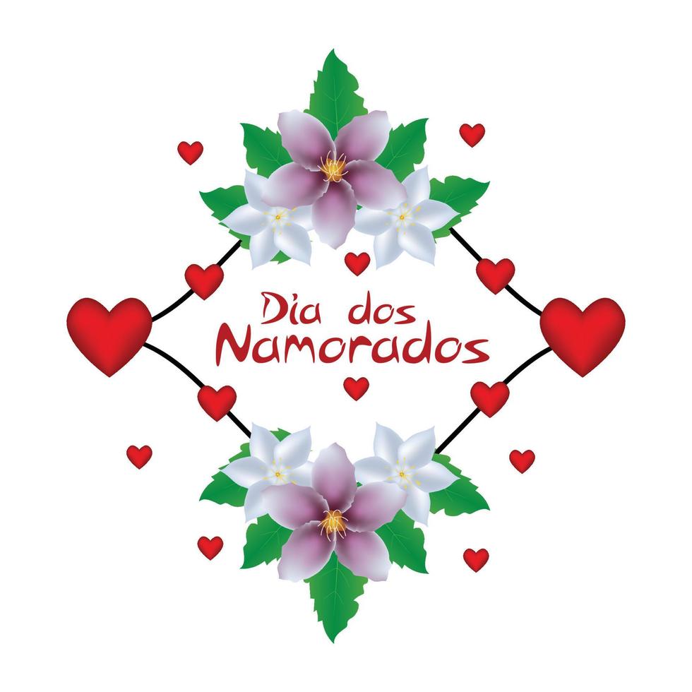 Dia Dos Namorados Card vector