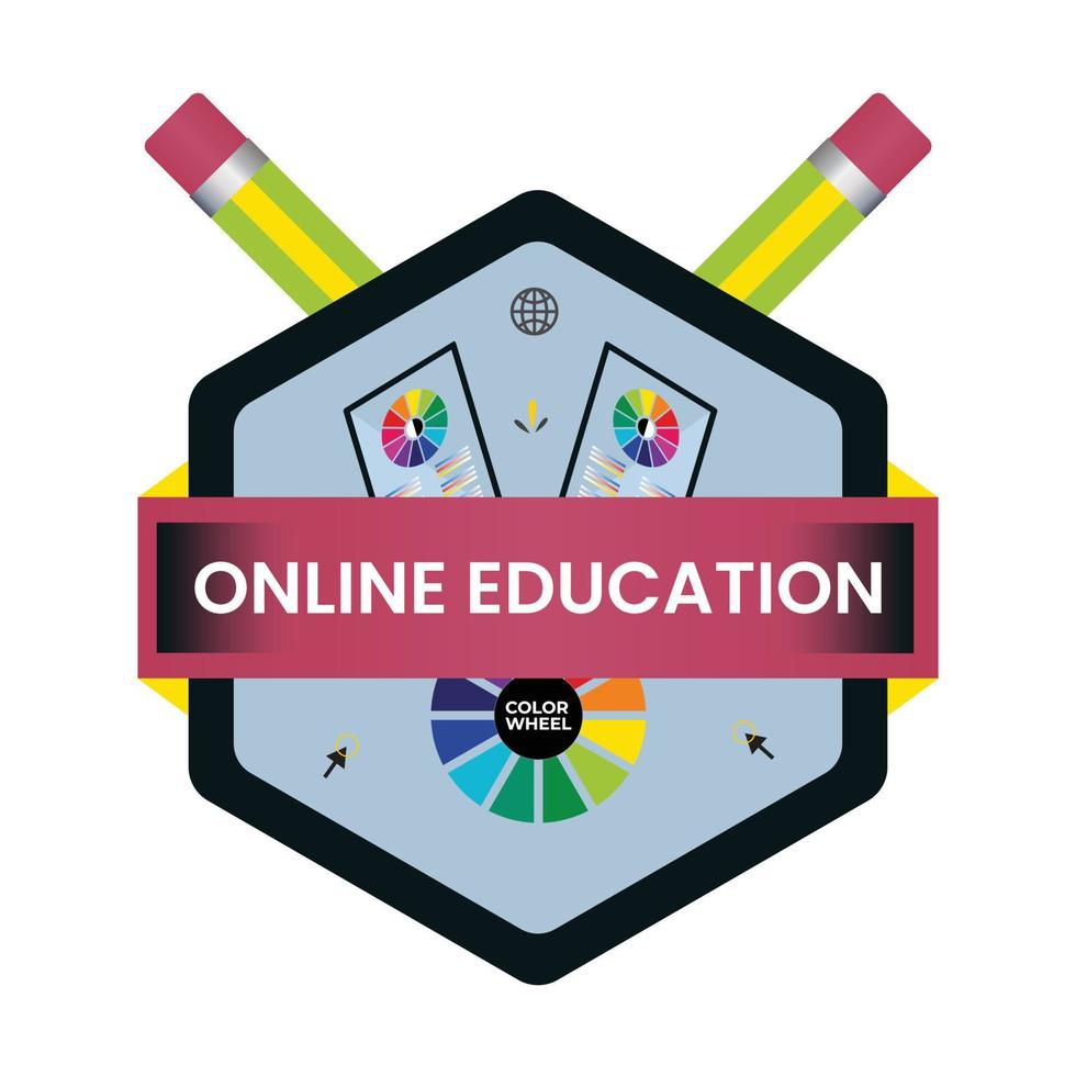 Education and Knowledge Online Concept vector