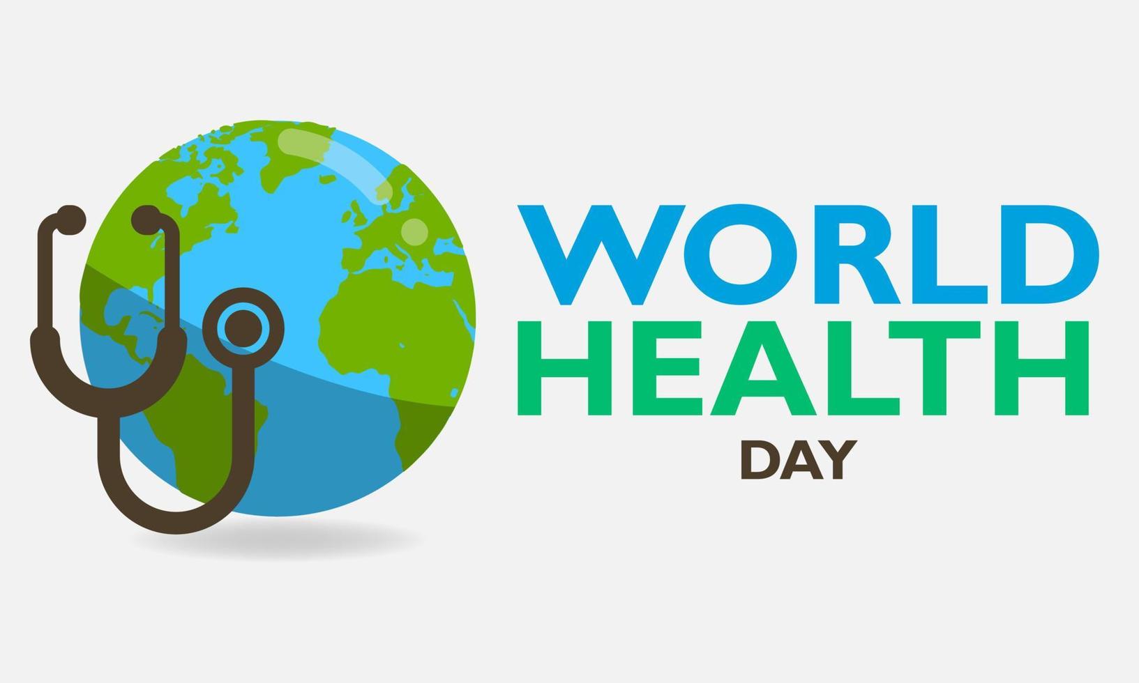 World Health Day is a global health awareness day celebrated every year on 7th April. Vector illustration design