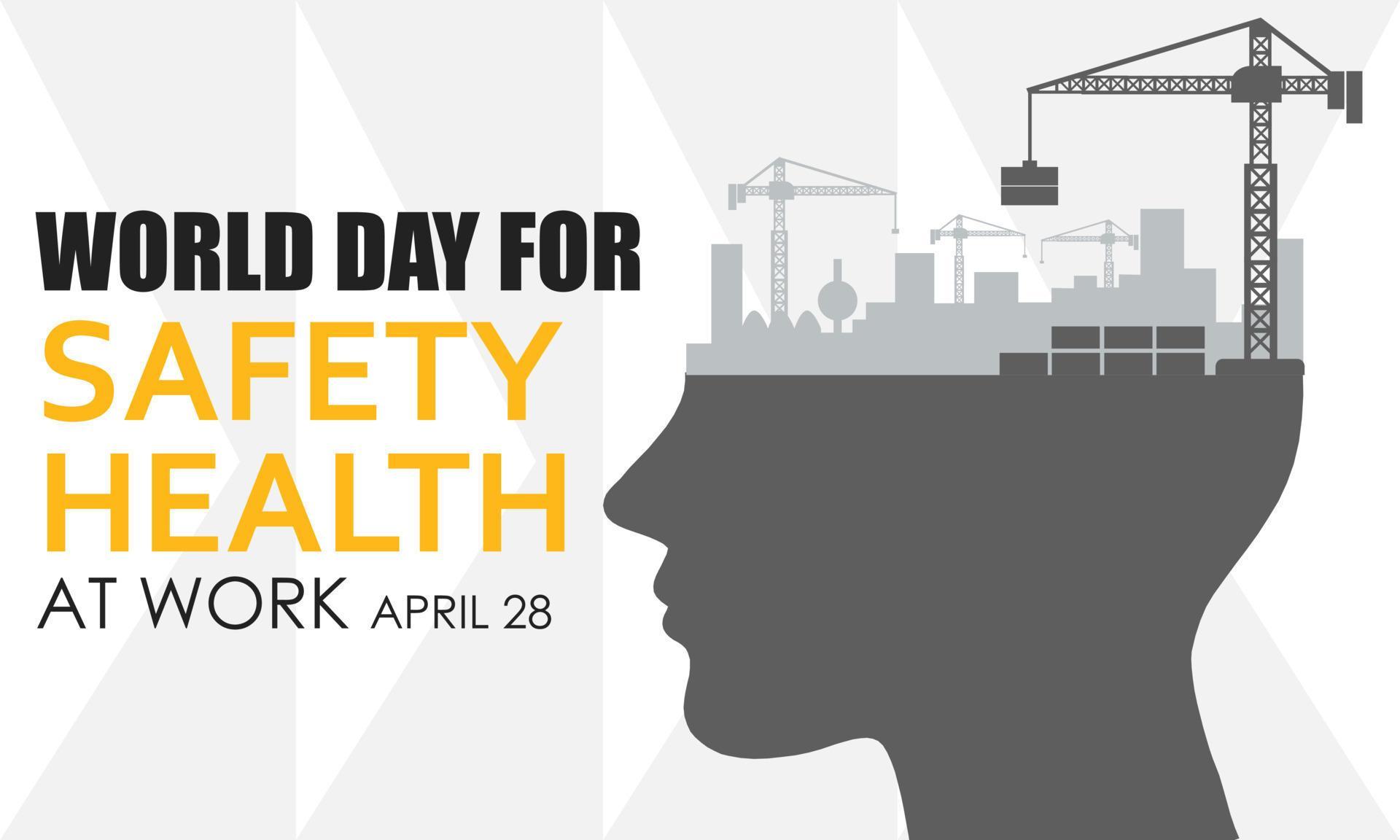 World Day for Safety and Health at Work Work safety awareness template