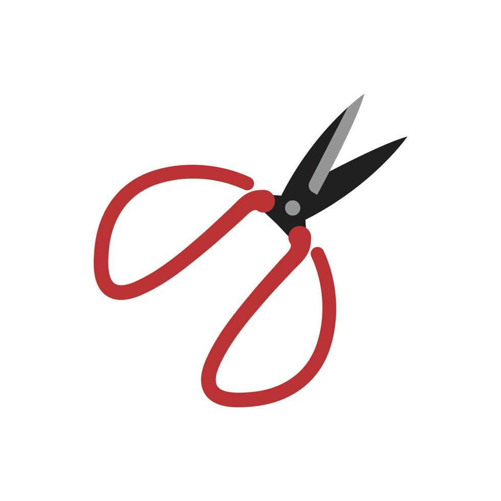 zinc scissors icon vector