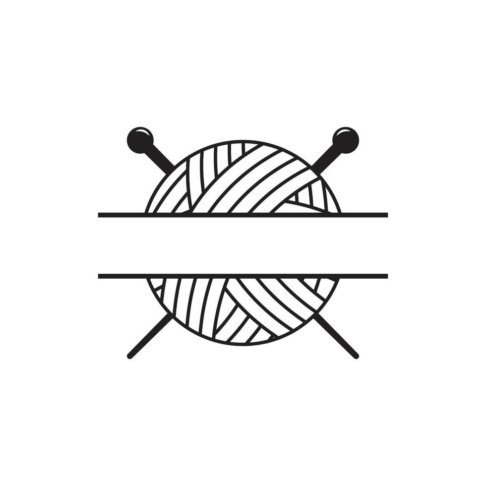 yarn ball icon vector