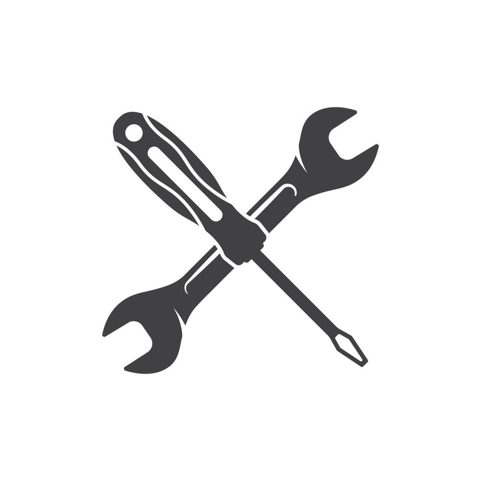 mechanic tools logo vector